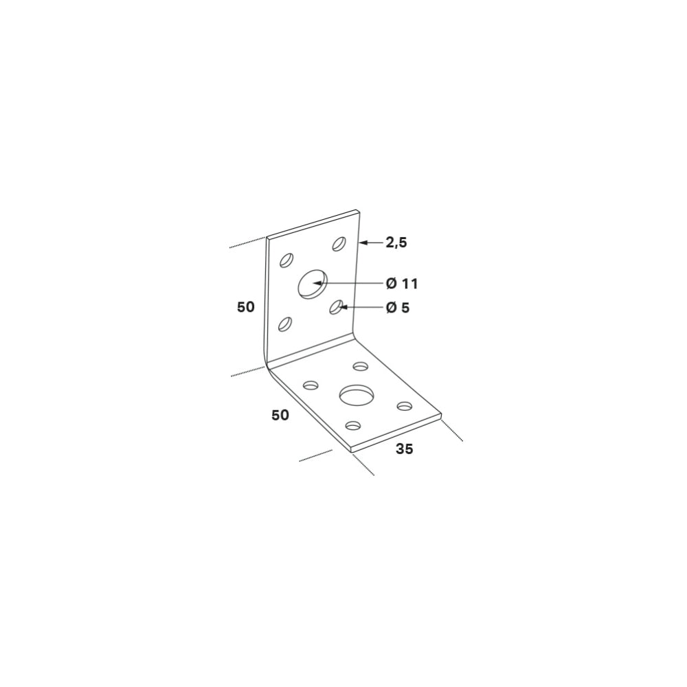 VINKELBESLAG ABV 50X50X2,5X35