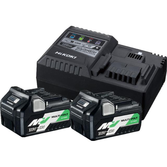 Hyr BATTERIPAKET 2XBSL36A18/UC18YSL3 HIKOKI 2XBSL36A18 + UC18YSL3